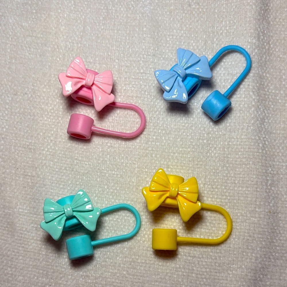Bow straw cover x4